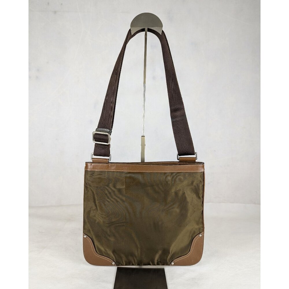 Authentic PRADA Canapa Shoulder Bag in Nylon with LOGO Made in Italy